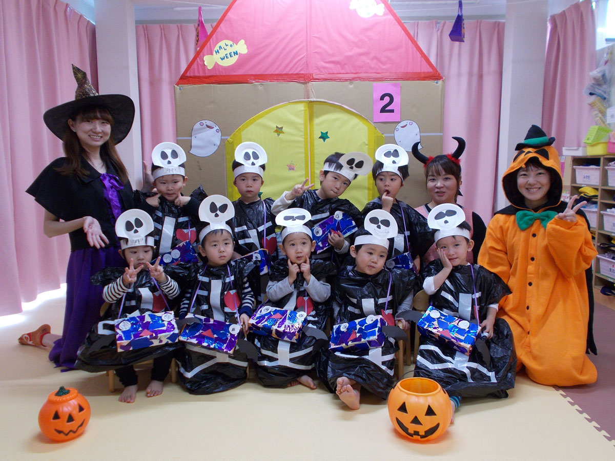 ハロウィンでかわいいおばけさん集合